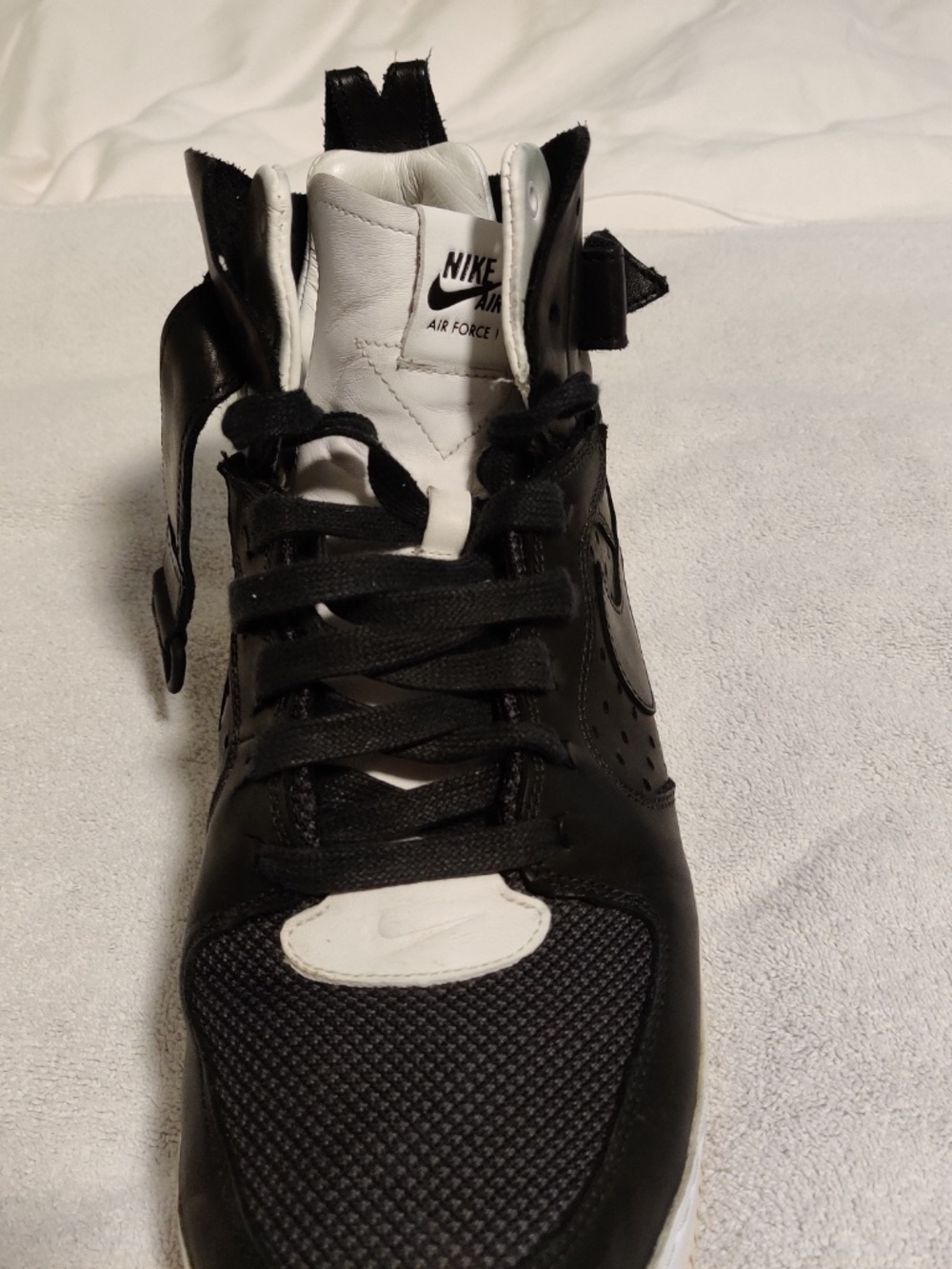 Nike Air Force 1 High Tech Craft Black White 11.5 - Picture 7 of 12